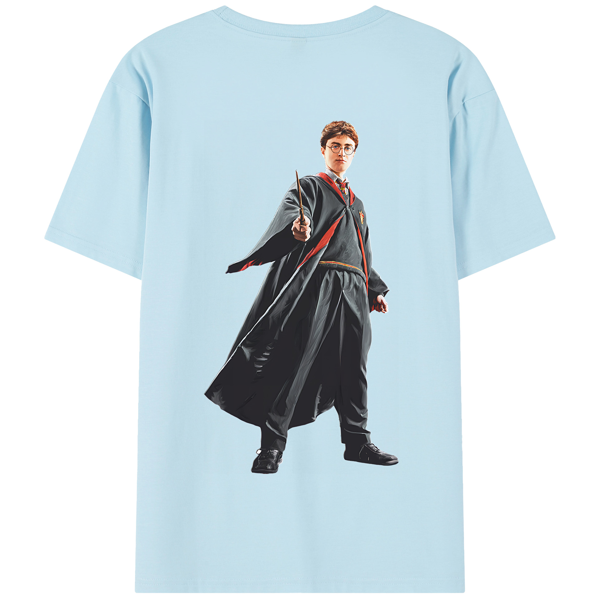 （画像用） Harry Potter ハリー・ポッターシリーズ 綿100％半袖Tシャツ（背面プリント）